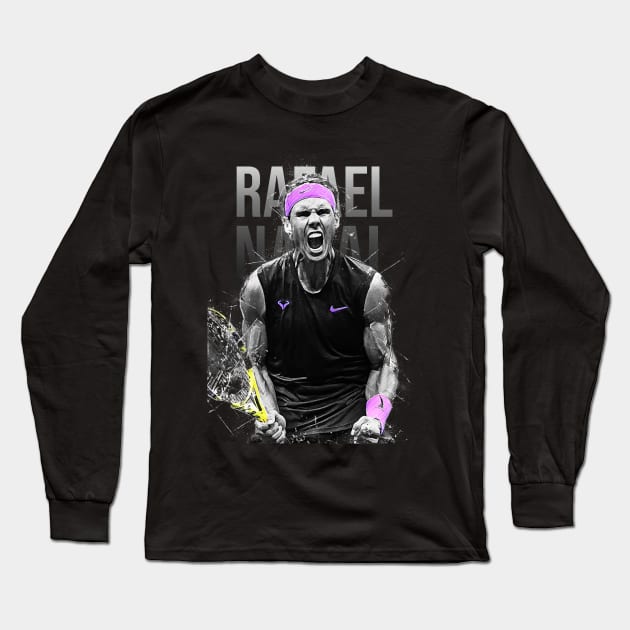 Rafael Nadal Long Sleeve T-Shirt by Creativedy Stuff